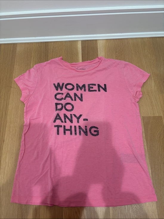 Zadig & Voltaire Tops - Zadig & Voltaire Pink 'Women Can Do Anything' Crewneck Tee